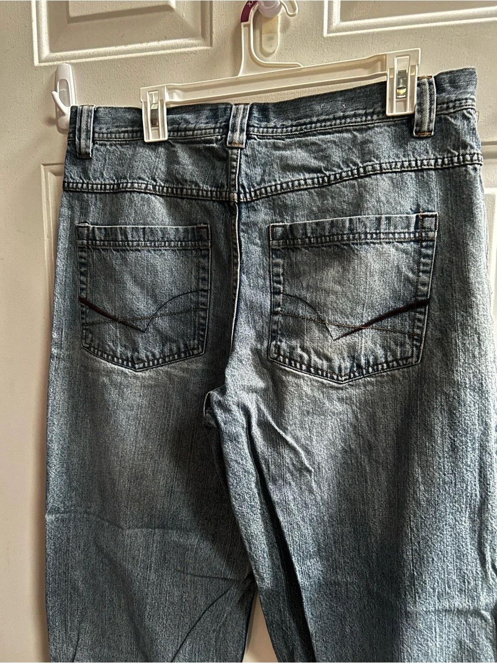 y2K anchor blue Men's Beyond Baggy Jeans in Light Blue Wash Sz 34 x 30